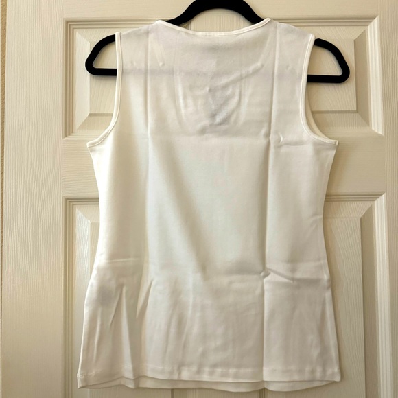 Karen Scott Sweetheart Keyhole Tank Top - Petite Medium - Picture 5 of 5